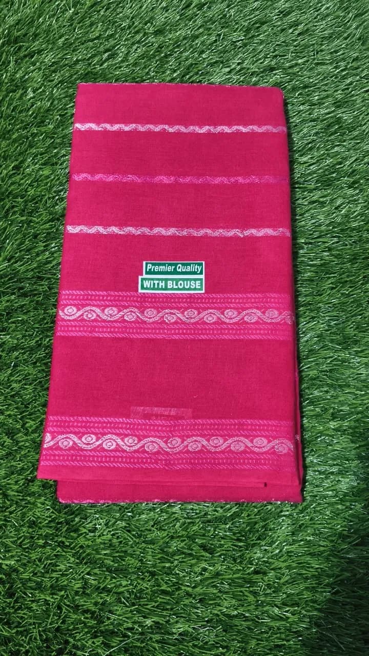 Velthari sungudi cotton sarees(Pink)