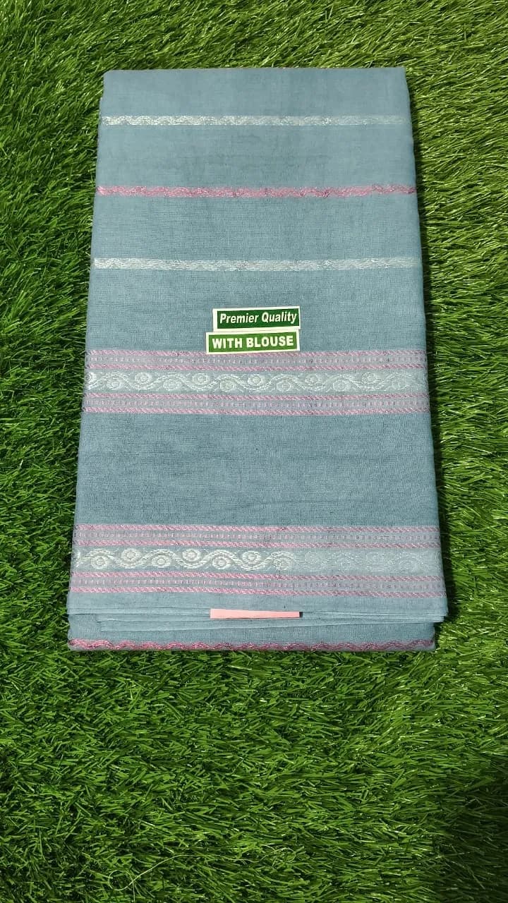 Velthari sungudi cotton sarees(Light Green)