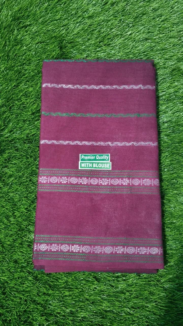 Velthari sungudi cotton sarees(Maroon)